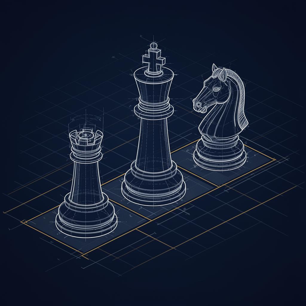 Conceptual blueprint of strategic chess positions